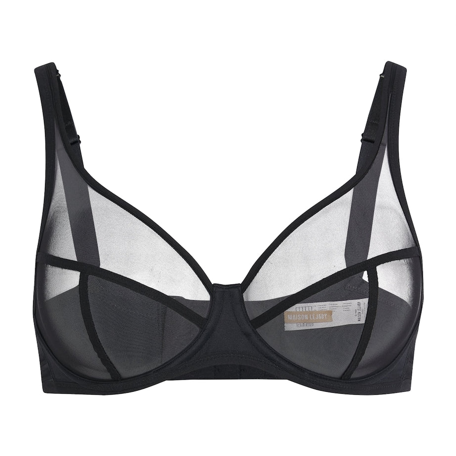 Maison Lejaby Black Sheer Nufit Underwired Bra