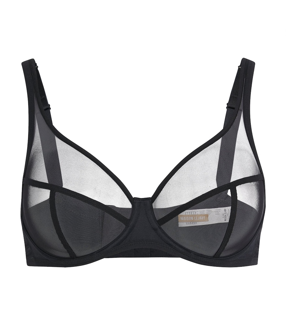 Maison Lejaby Black Sheer Nufit Underwired Bra
