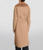 Yves Salomon Beige Cashmere-Wool Fox Fur-Trim Coat