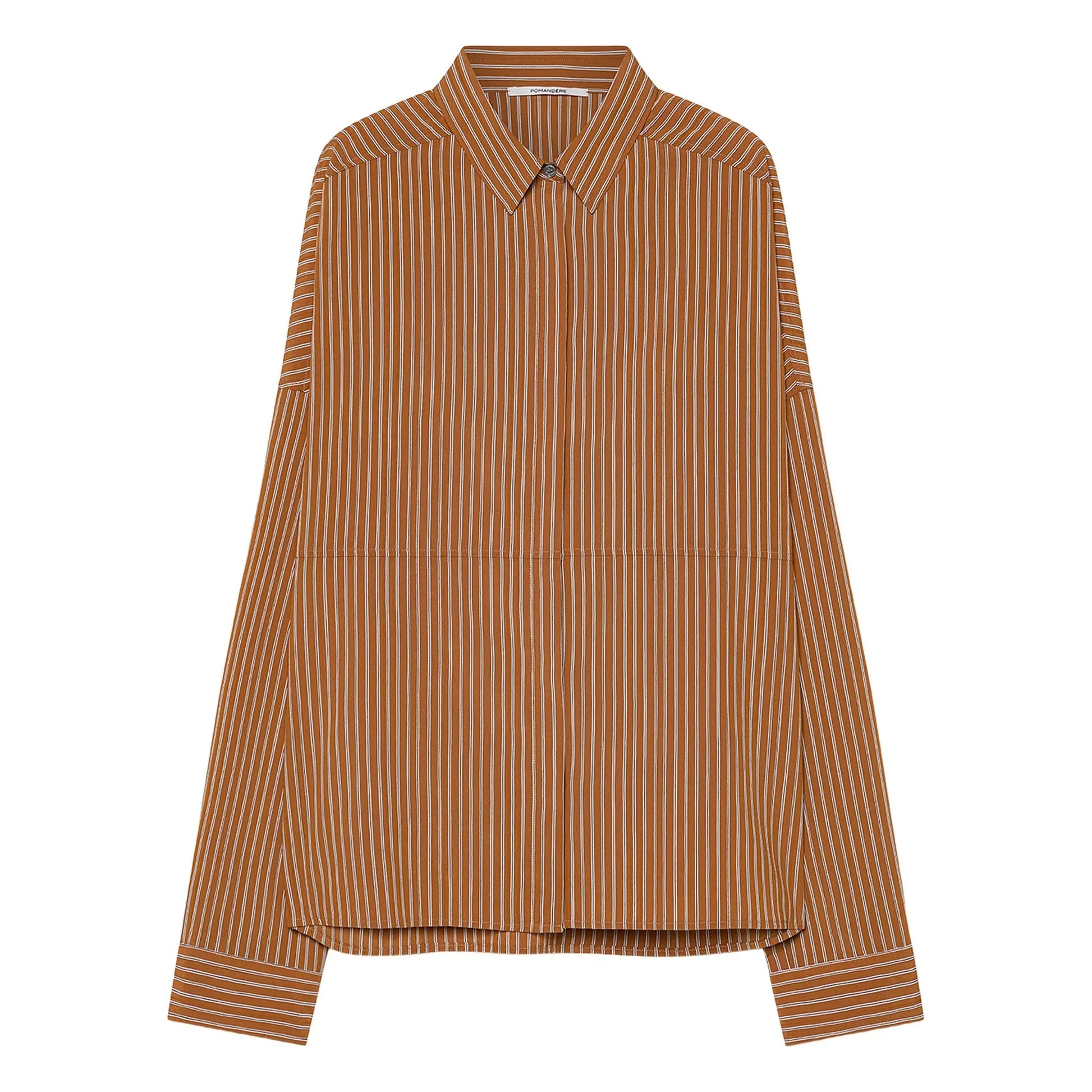 Pomandère - Stripes shirt | Apricot