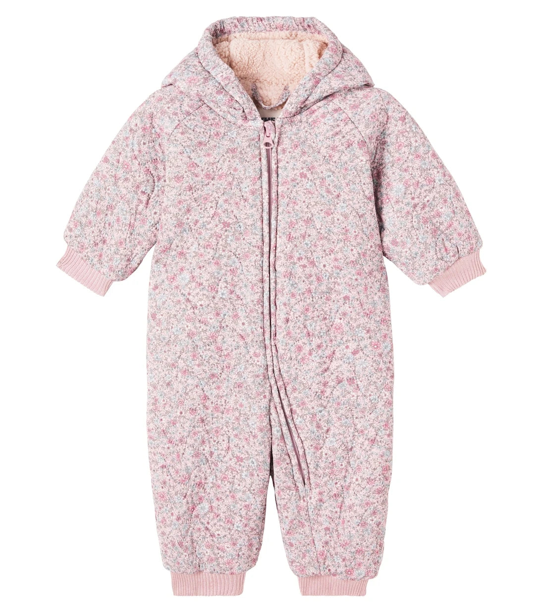 Wheat - Baby Cuddle floral snowsuit