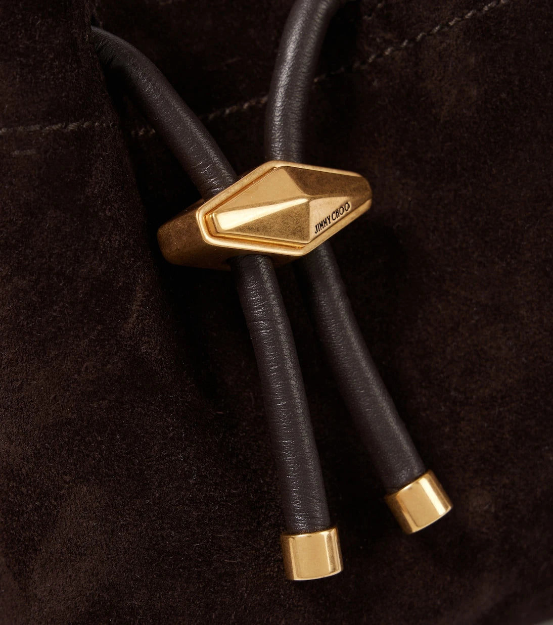 Jimmy Choo - Bon Bon Small suede bucket bag
