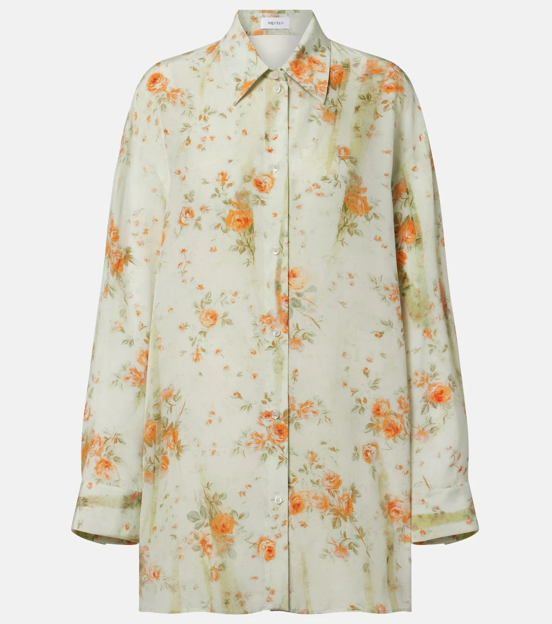 McQueen - Oversized floral shirt