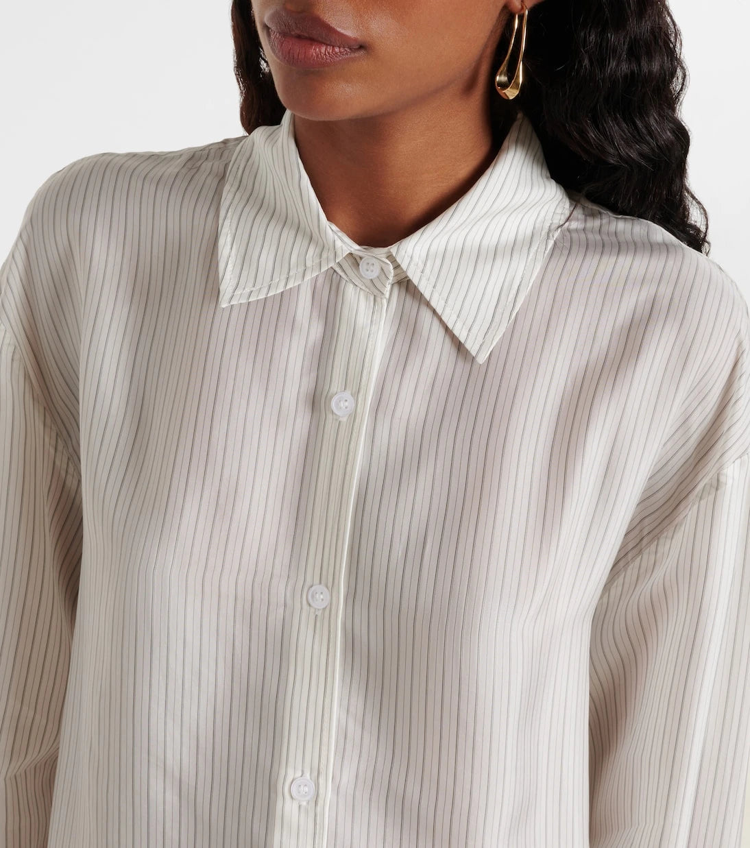 The Frankie Shop - Peri sheer striped shirt
