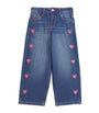 Heart-Detail Jeans (8-12 Years)