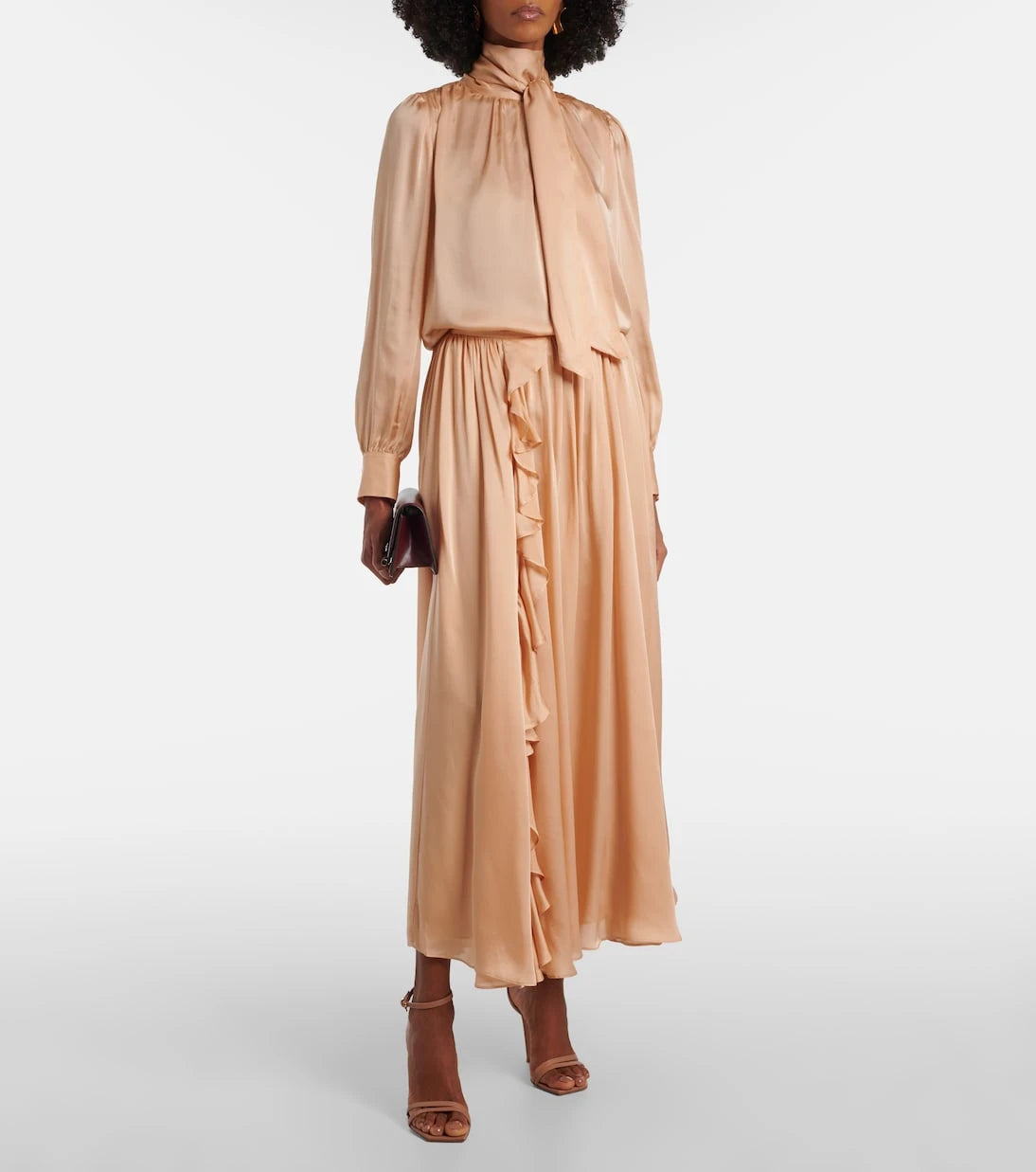 Ulla Johnson - Zena ruffled silk chiffon midi skirt