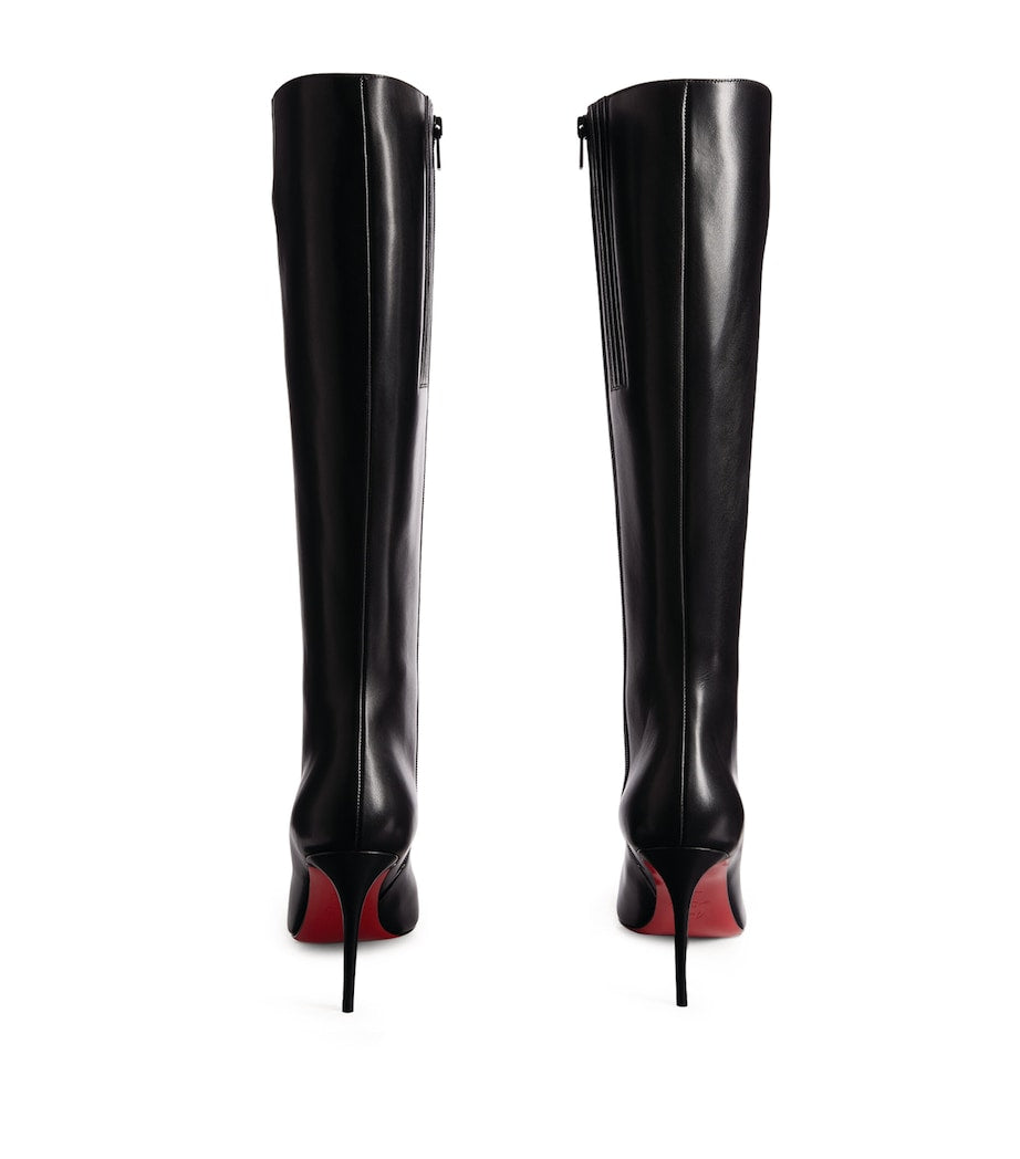 Christian Louboutin Black Kate Botta Nappa Leather Boots 85