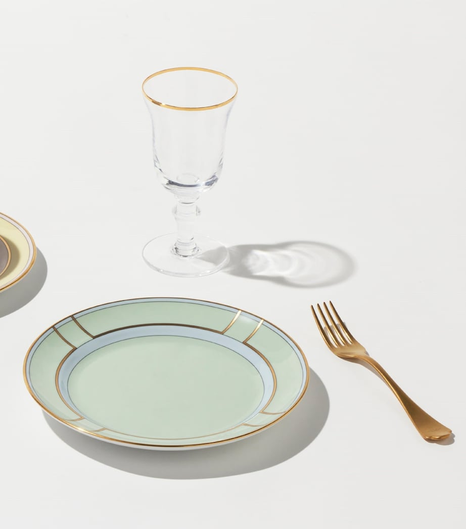 GINORI 1735 Porcelain Colonna Diva Verde Dessert Plate (20cm)