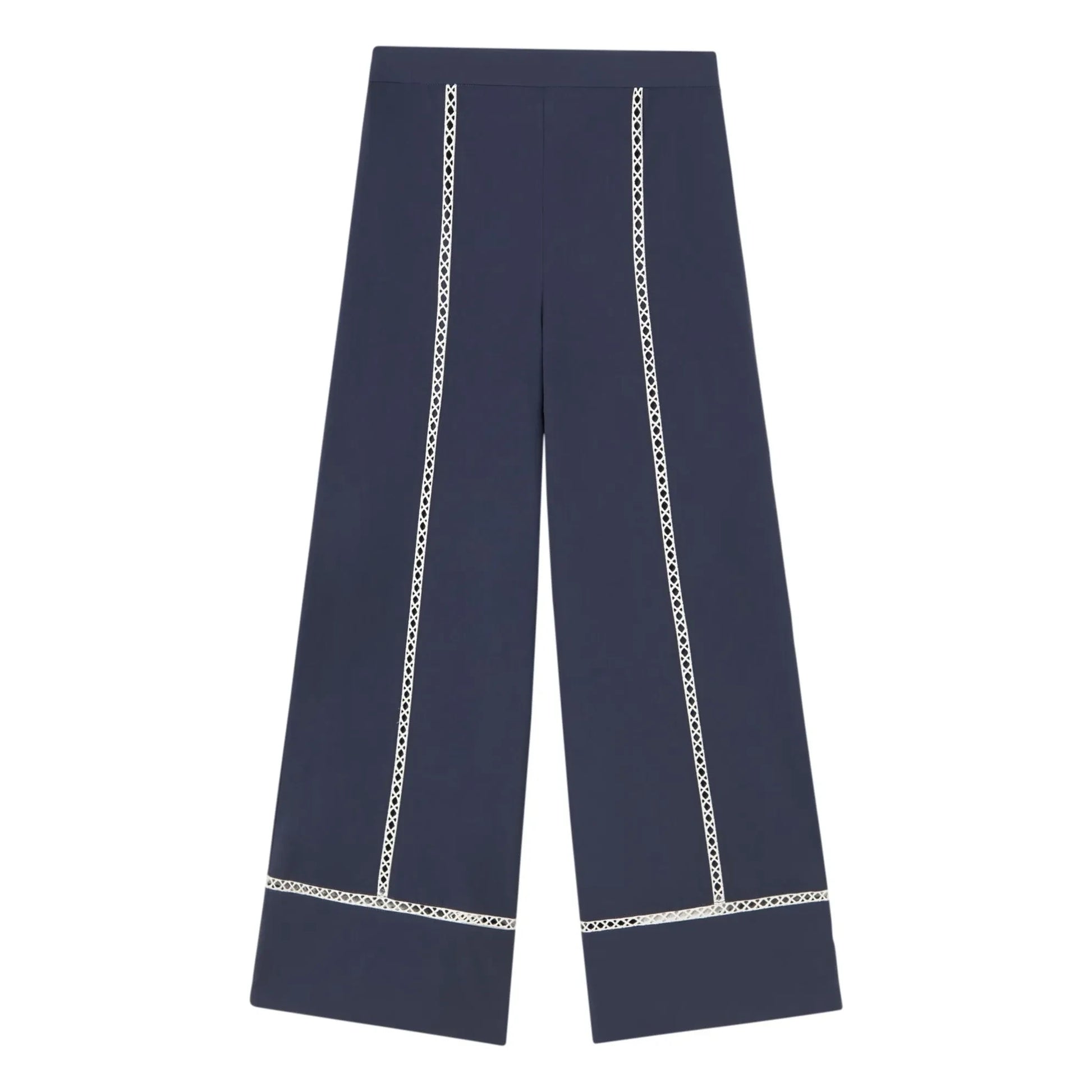 The Tiny Big Sister - Wide Cotton Pants | Navy blue