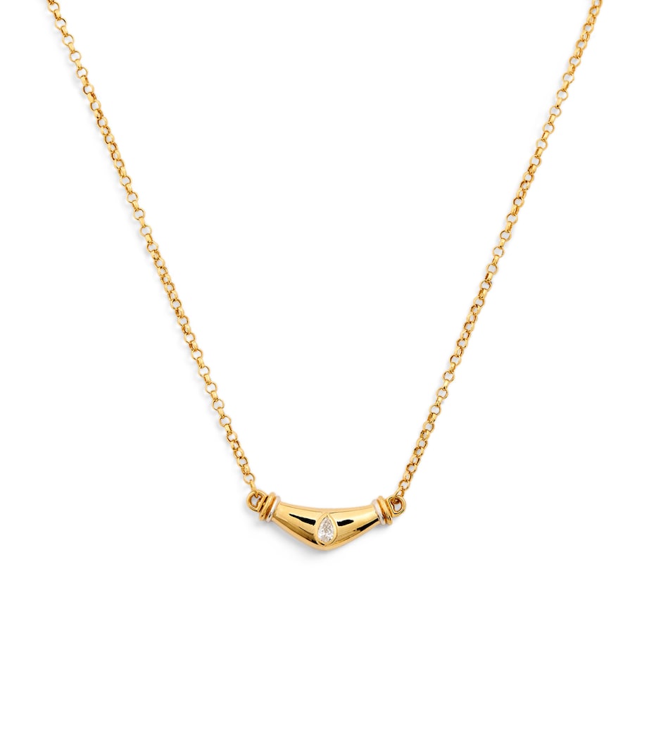 Yellow Gold and Diamond Karma N*93 Necklace