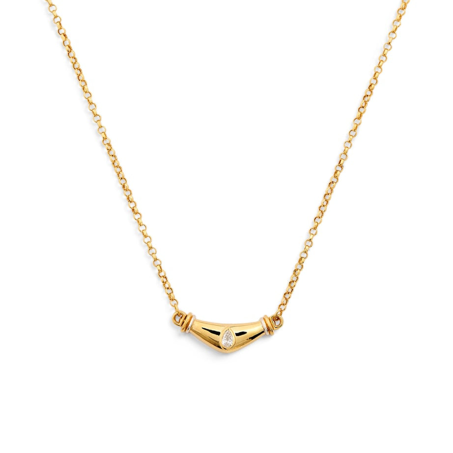 Yellow Gold and Diamond Karma N*93 Necklace