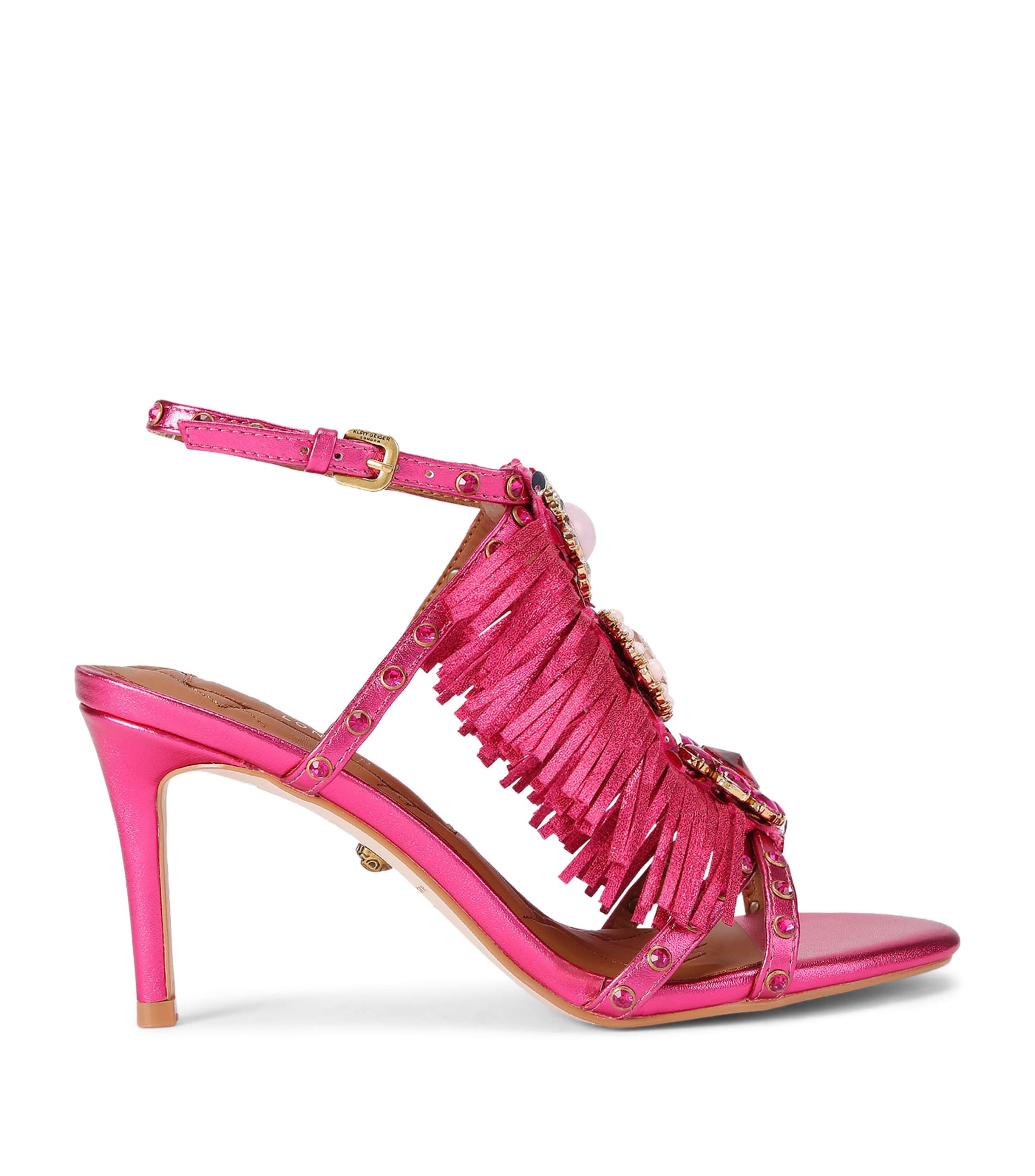 Kurt Geiger London Leather Fringed Sandals