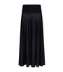 Alaïa Black Virgin Wool Maxi Skirt