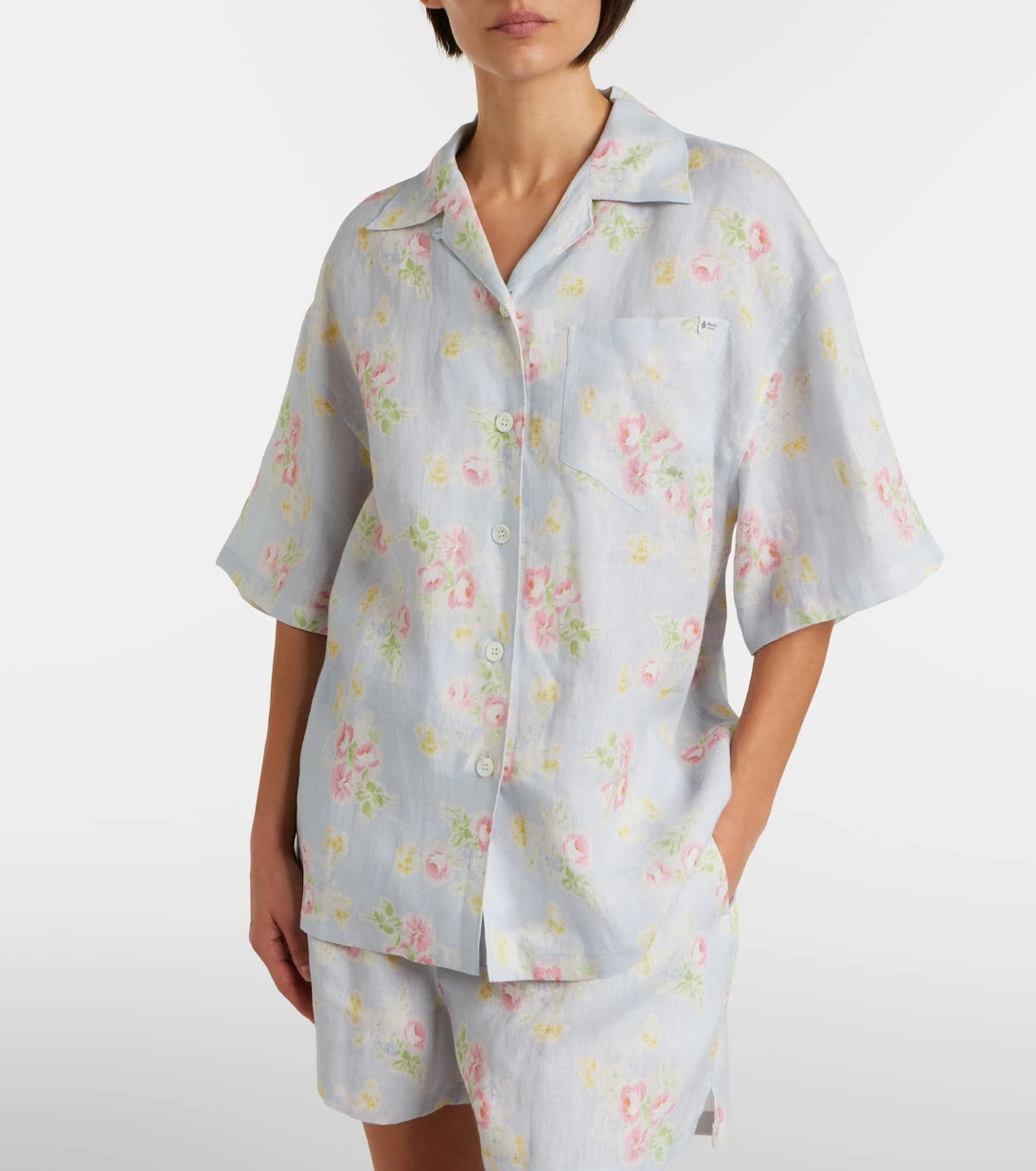 Prada - Floral linen shirt