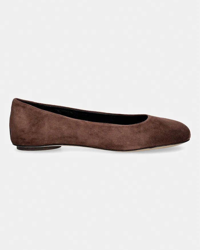 Weekend Max Mara süet balerin ayakkabılar