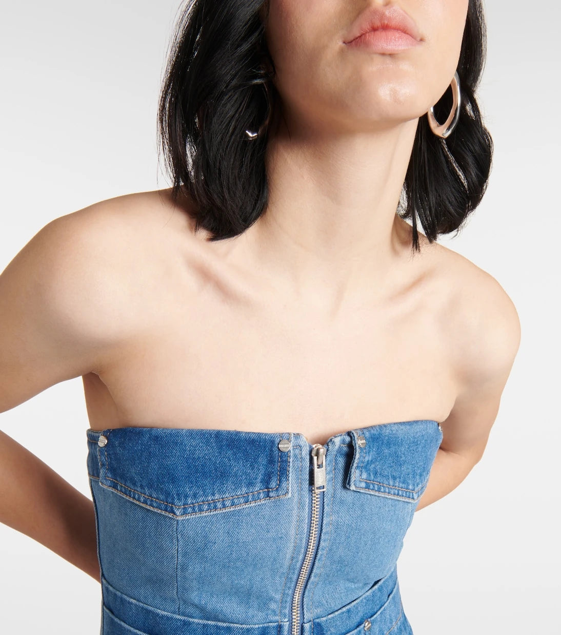 Dion Lee - Workwear denim corset top