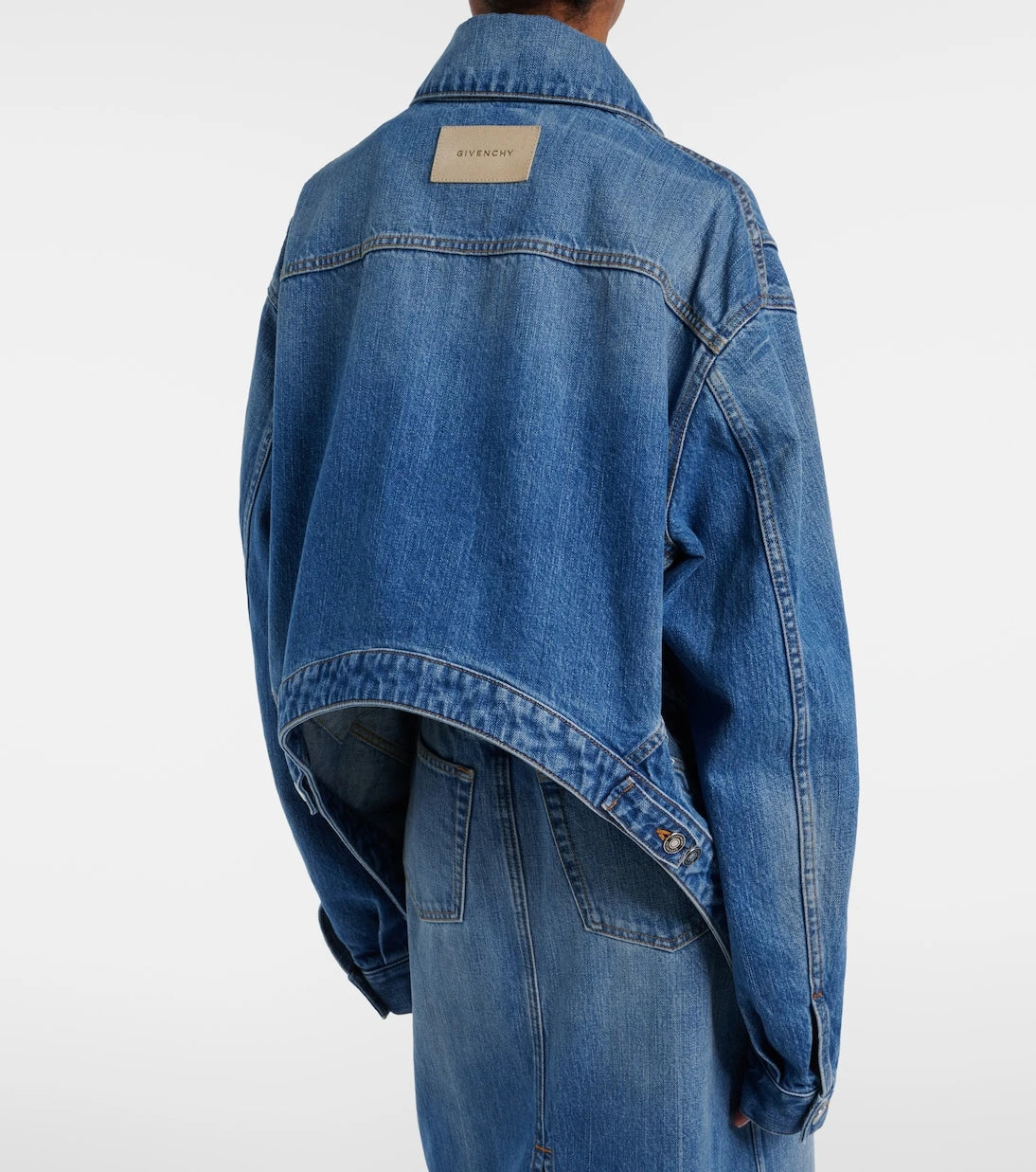 Givenchy - Deconstructed oversized denim jacket