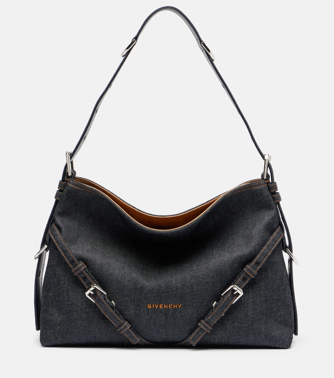Givenchy - Voyou Medium denim shoulder bag