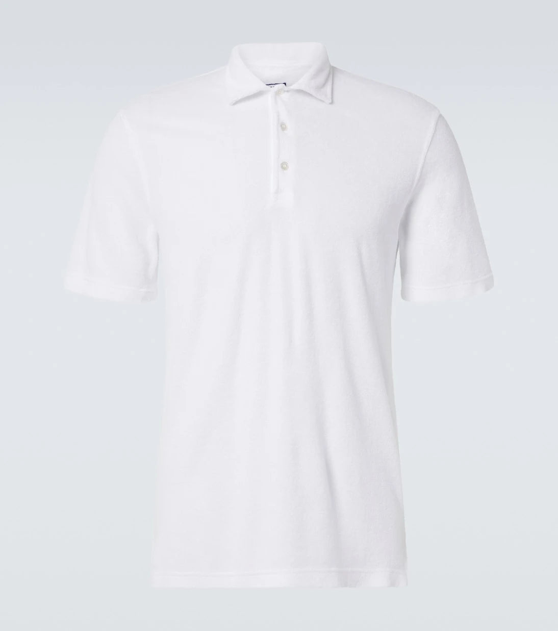 Fedeli - Cotton terry polo shirt