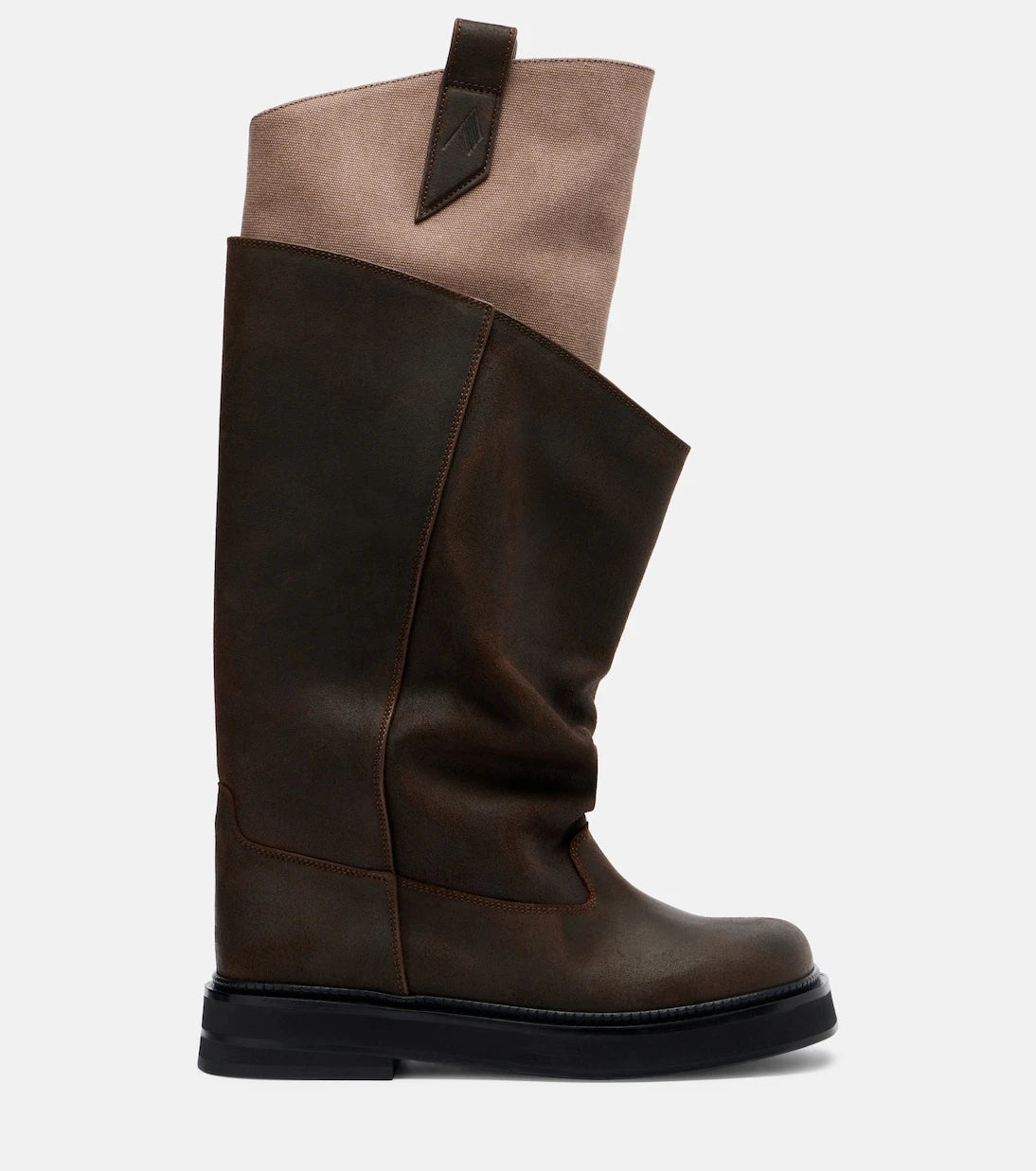 The Attico - Robin Passeggiata leather combat boots