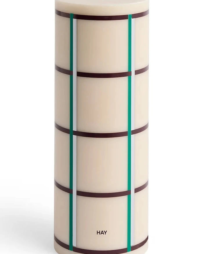 Dekoratif Mum HAY Column Candle 9 x 25 cm