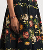 Multi Cotton Floral Midi Dress