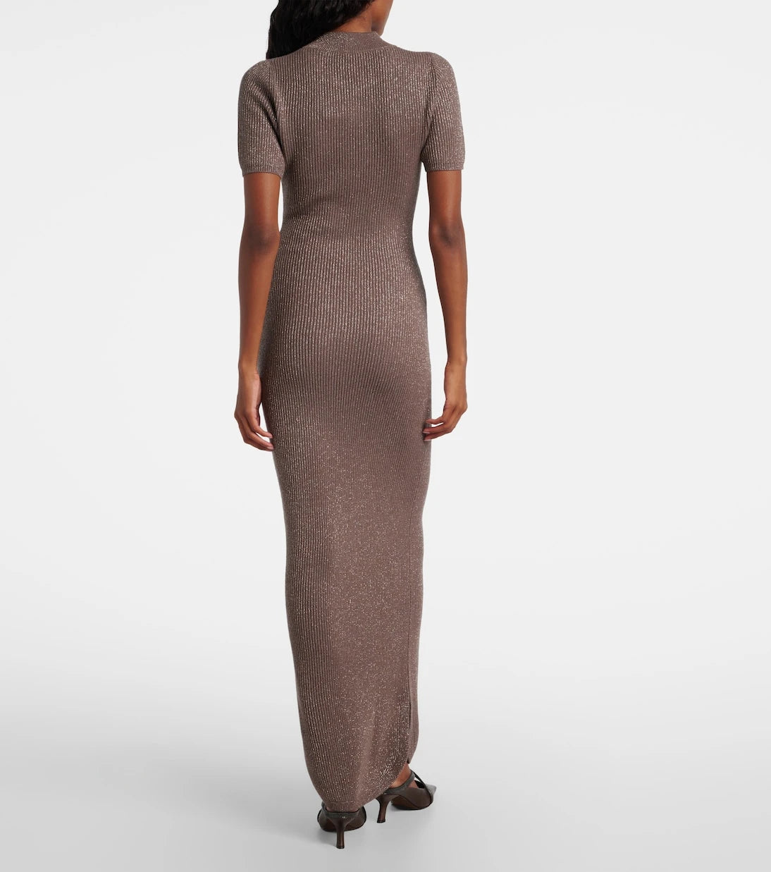Brunello Cucinelli - Ribbed-knit cashmere-blend maxi dress
