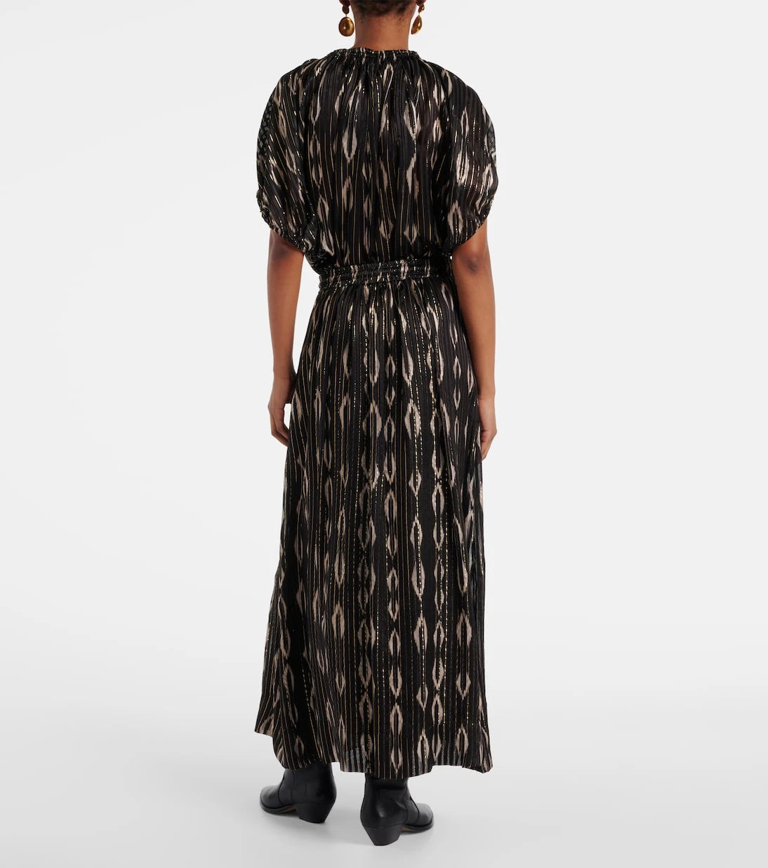 Isabel Marant - Samila pleated printed midi skirt