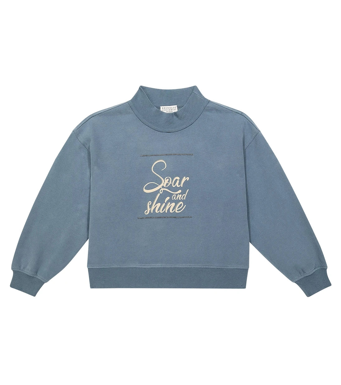 Brunello Cucinelli Kids - Printed cotton jersey sweatshirt