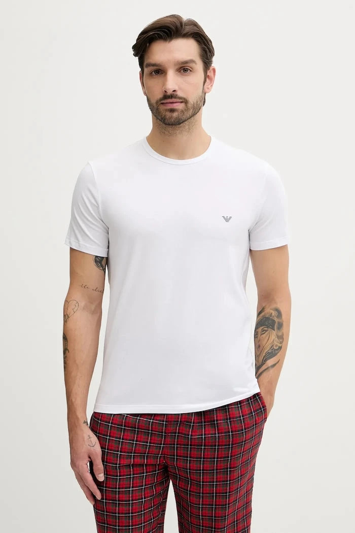Emporio Armani Underwear basic erkek pamuk ve elastan tişört 2 adet