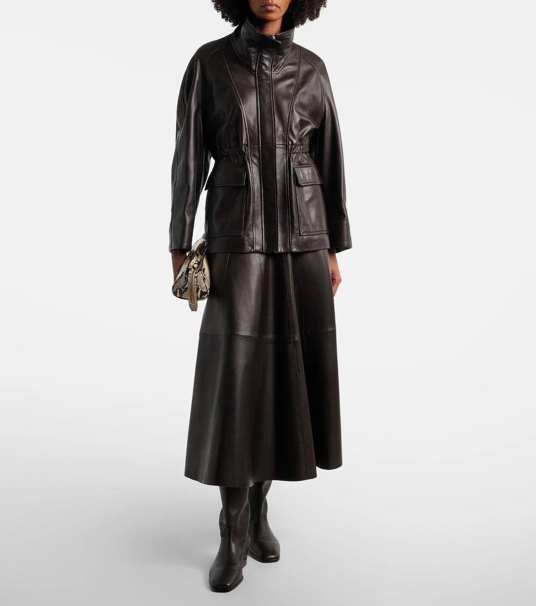 Herbert Levine - Rein It In leather knee-high boots