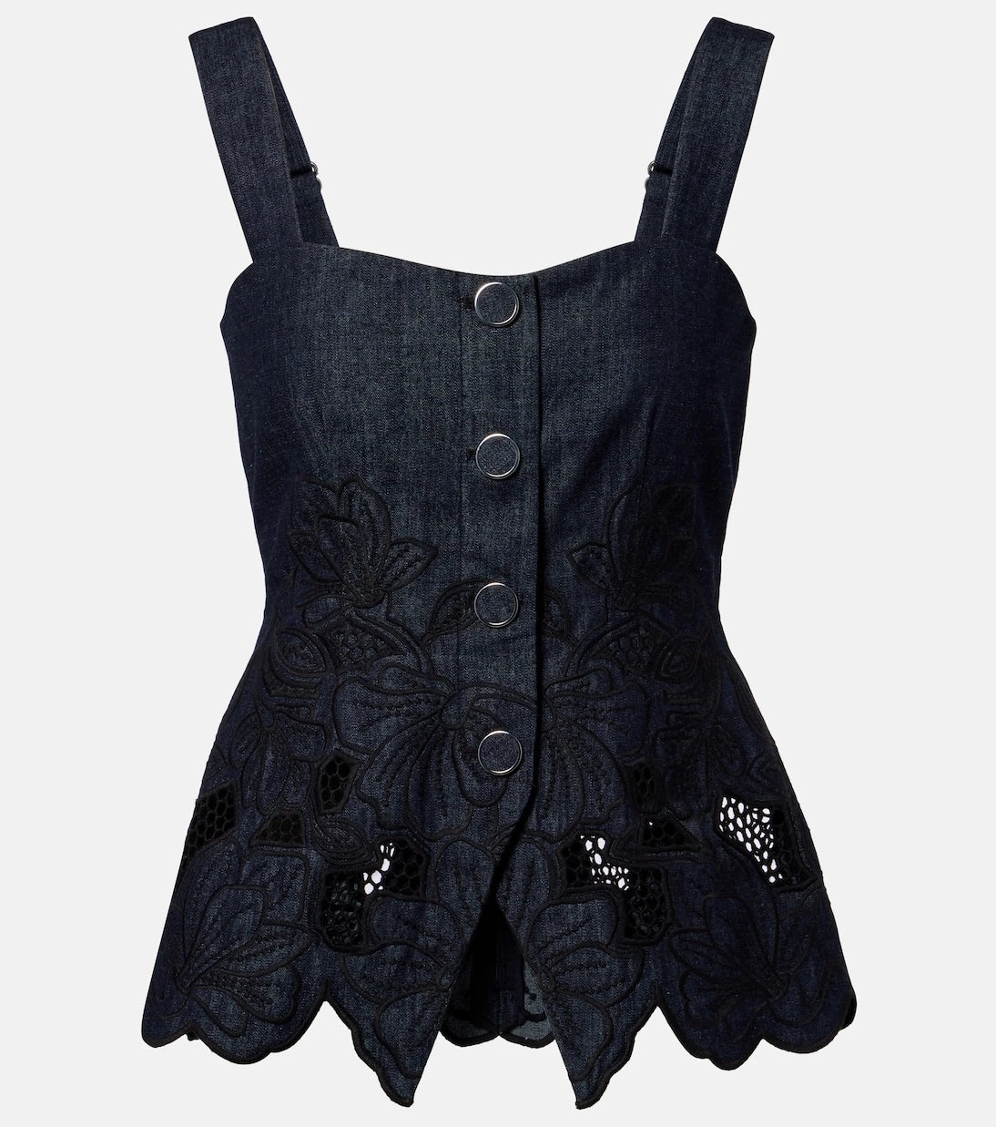 Veronica Beard - Mirielle cotton chambray top