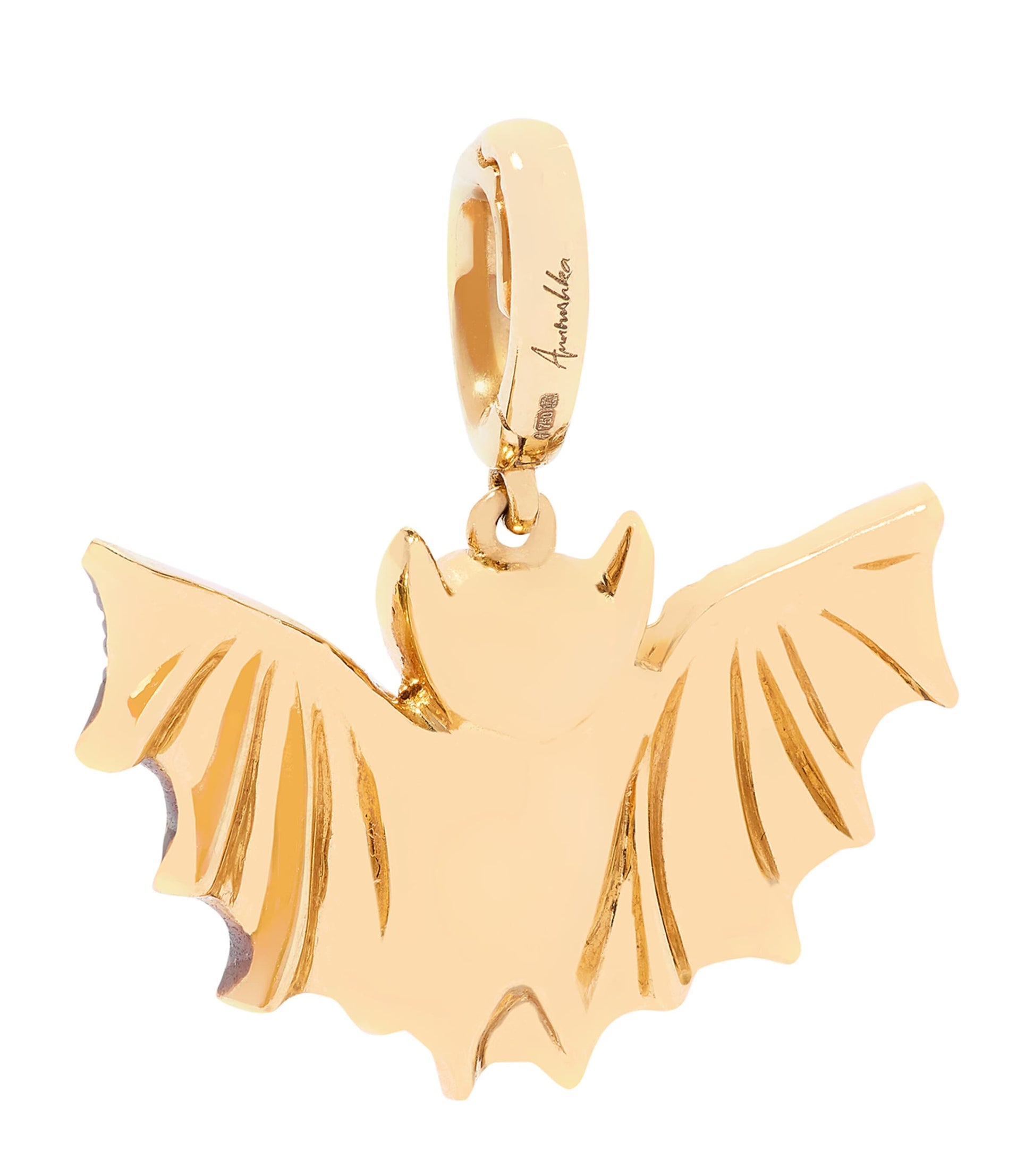 Yellow Gold, Diamond and Ruby Mythology Bat Charm