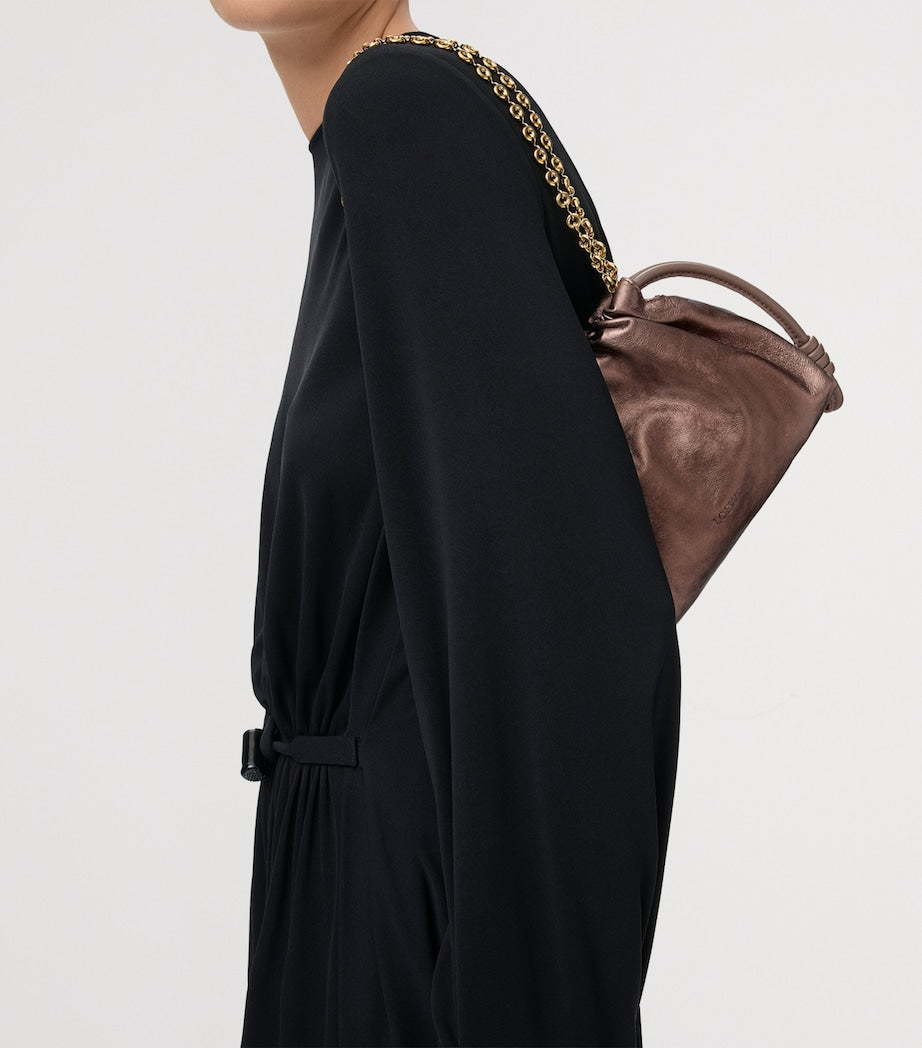 Mini Moiré Print Flamenco Purse