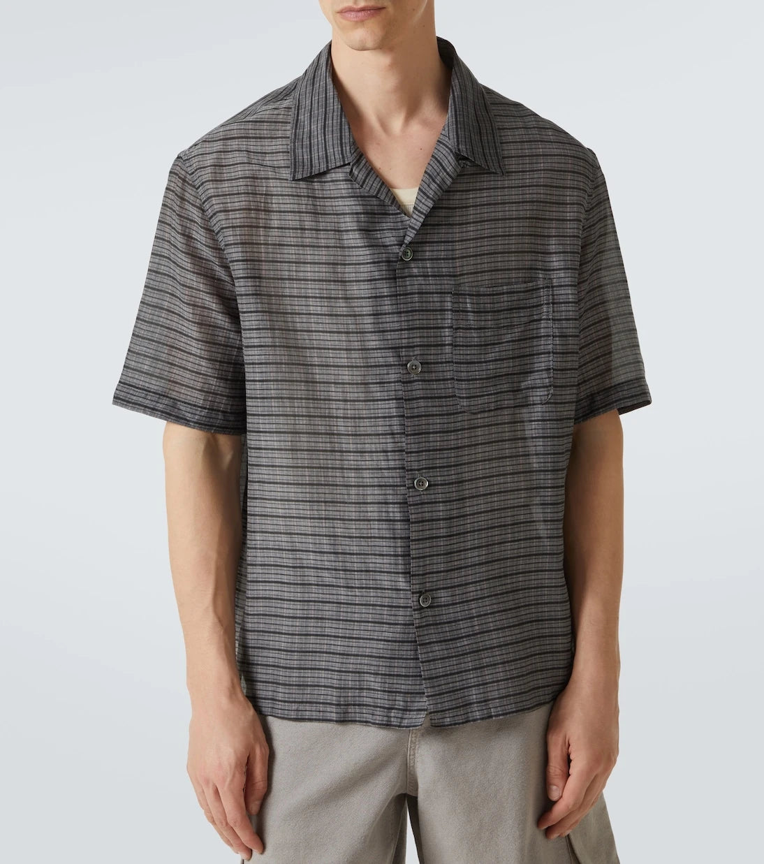 Our Legacy - Heusen checked cotton and silk bowling shirt