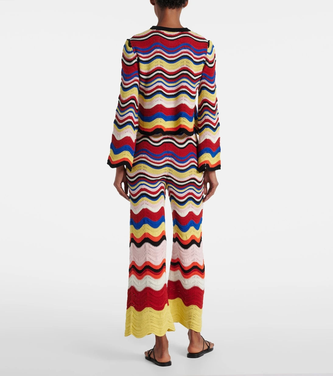 La DoubleJ - Chevron crochet cotton top