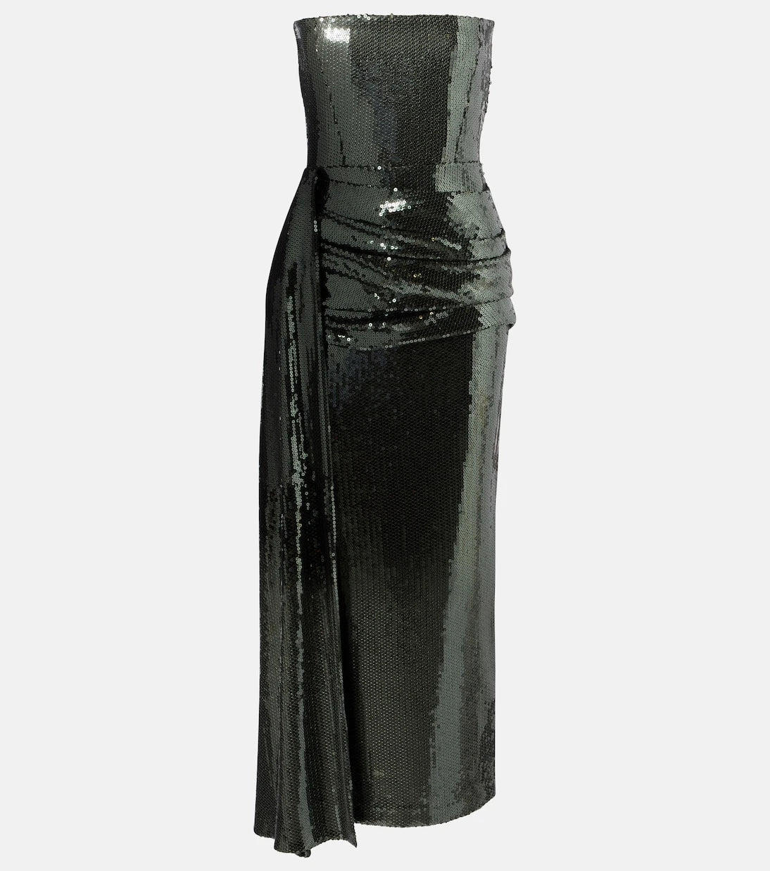 Alex Perry - Draped sequined corset dress