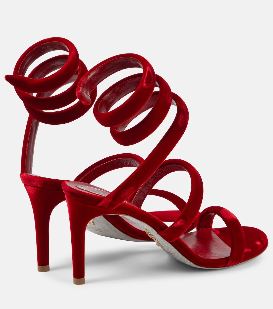 Rene Caovilla - Cleo 80 velvet sandals