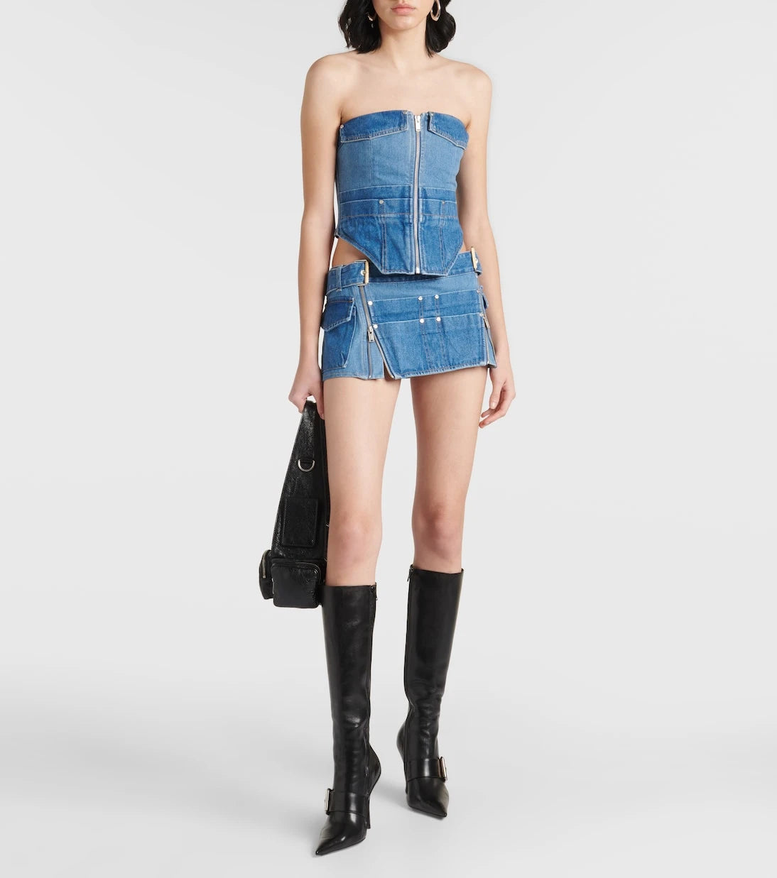 Dion Lee - Workwear denim corset top