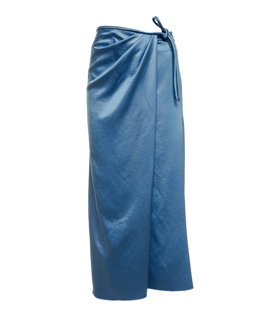 Nanushka - Lea satin wrap midi skirt