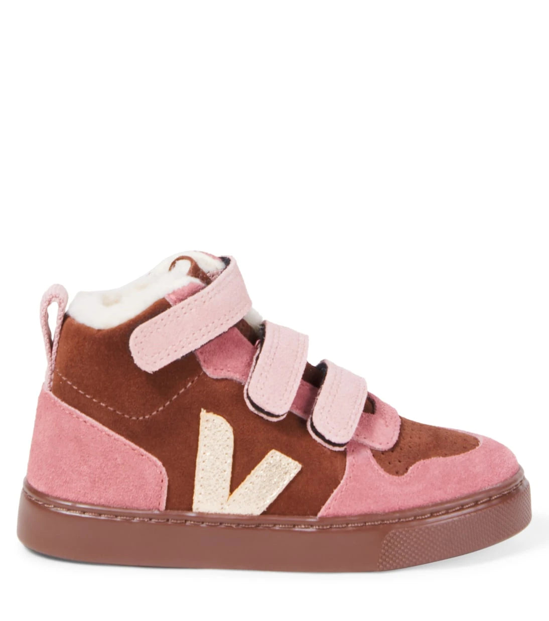 Veja Kids - V-10 suede high-top sneakers