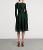 Ralph Lauren Collection Green Sheer Edge Midi Dress