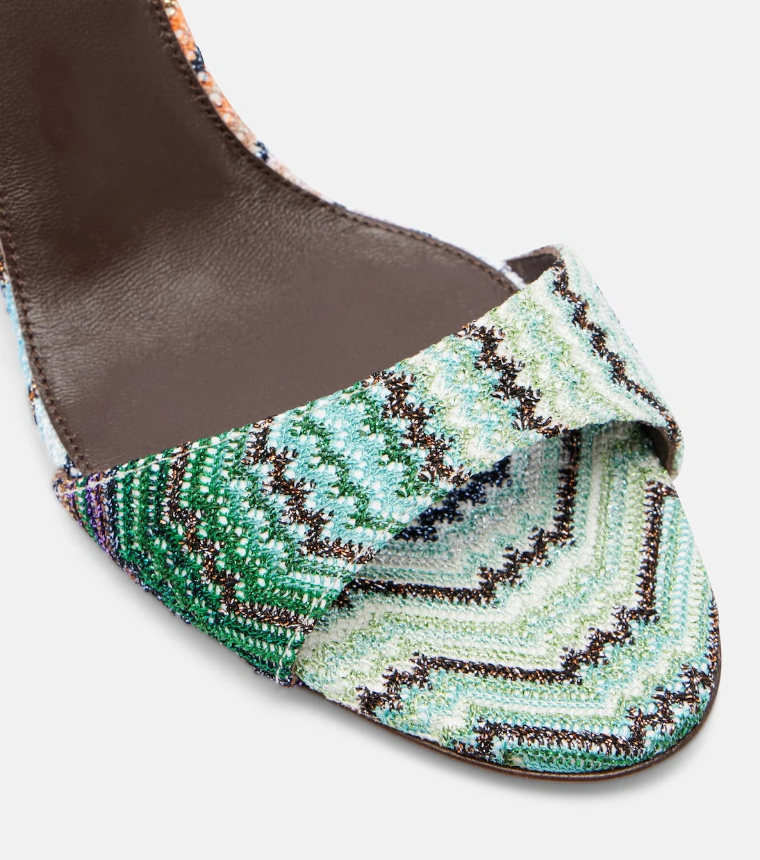 Missoni - Julia Zigzag lamé wedges