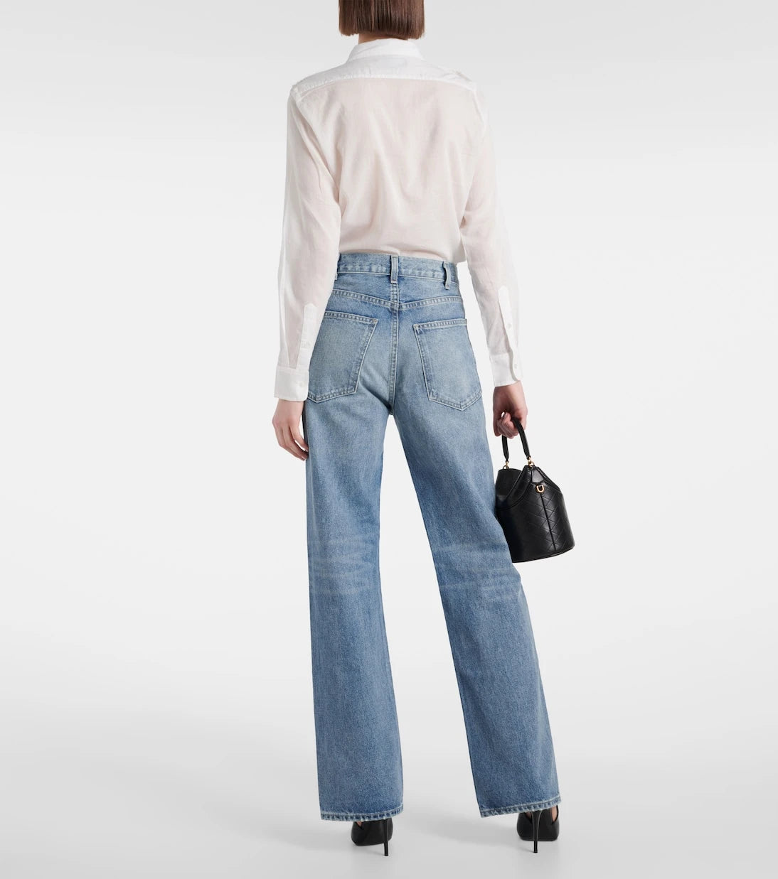 Nili Lotan - Mitchell low-rise wide-leg jeans