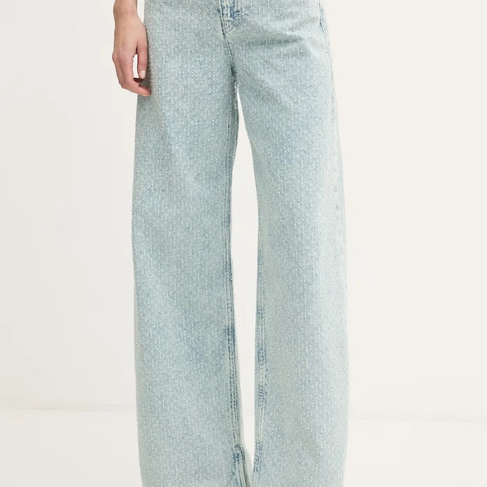Sisley дънки wide leg дамски