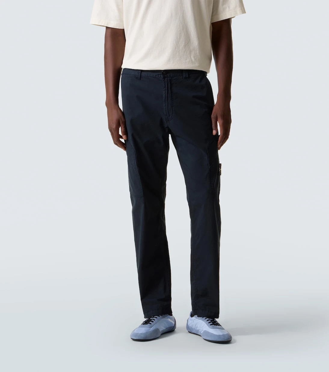 Stone Island - Embroidered cotton-blend twill cargo pants