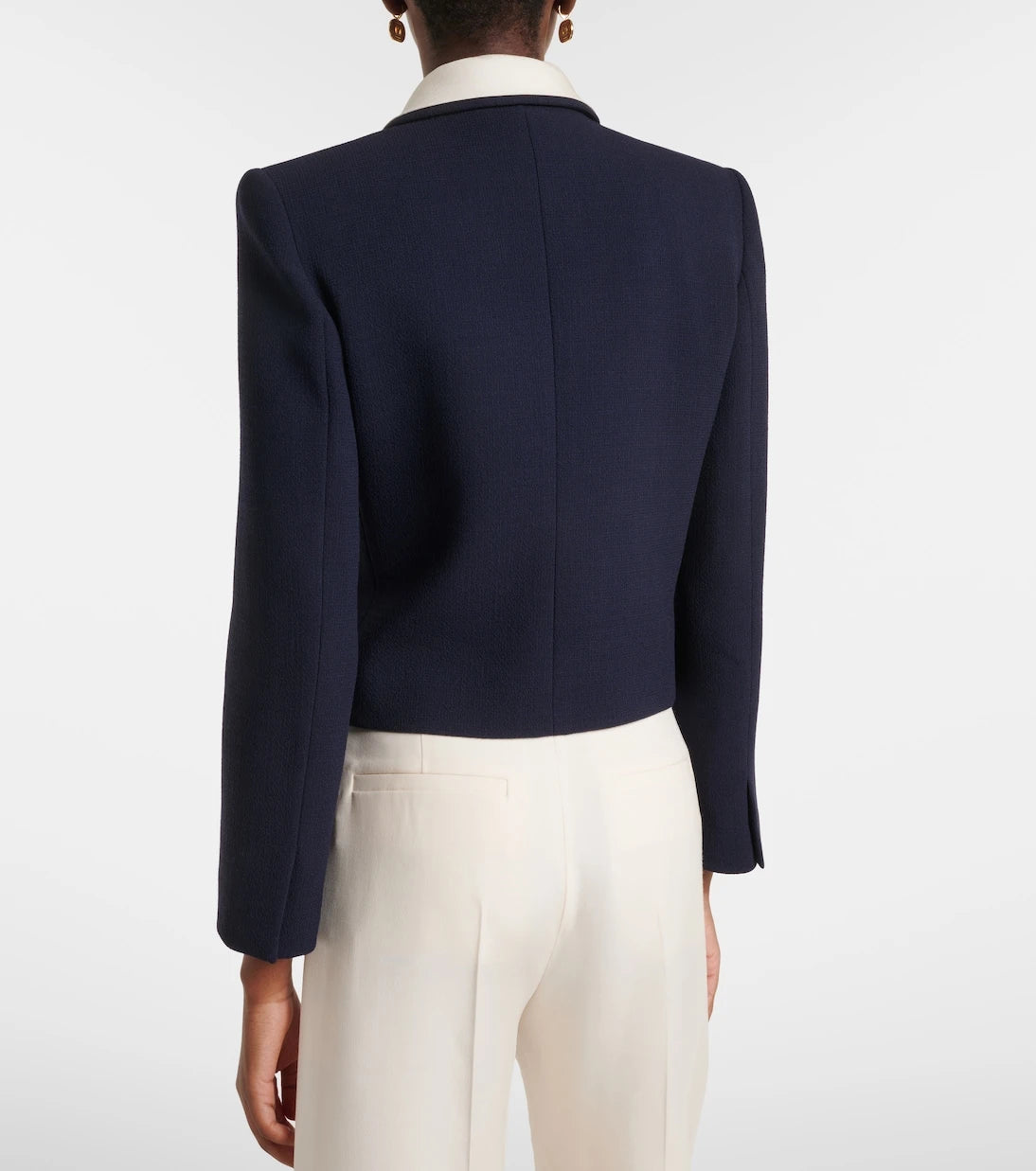 Valentino - Tie-neck virgin wool jacket