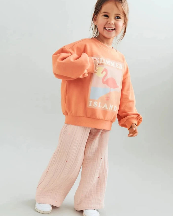 Wheat çocuk pamuklu sweatshirt