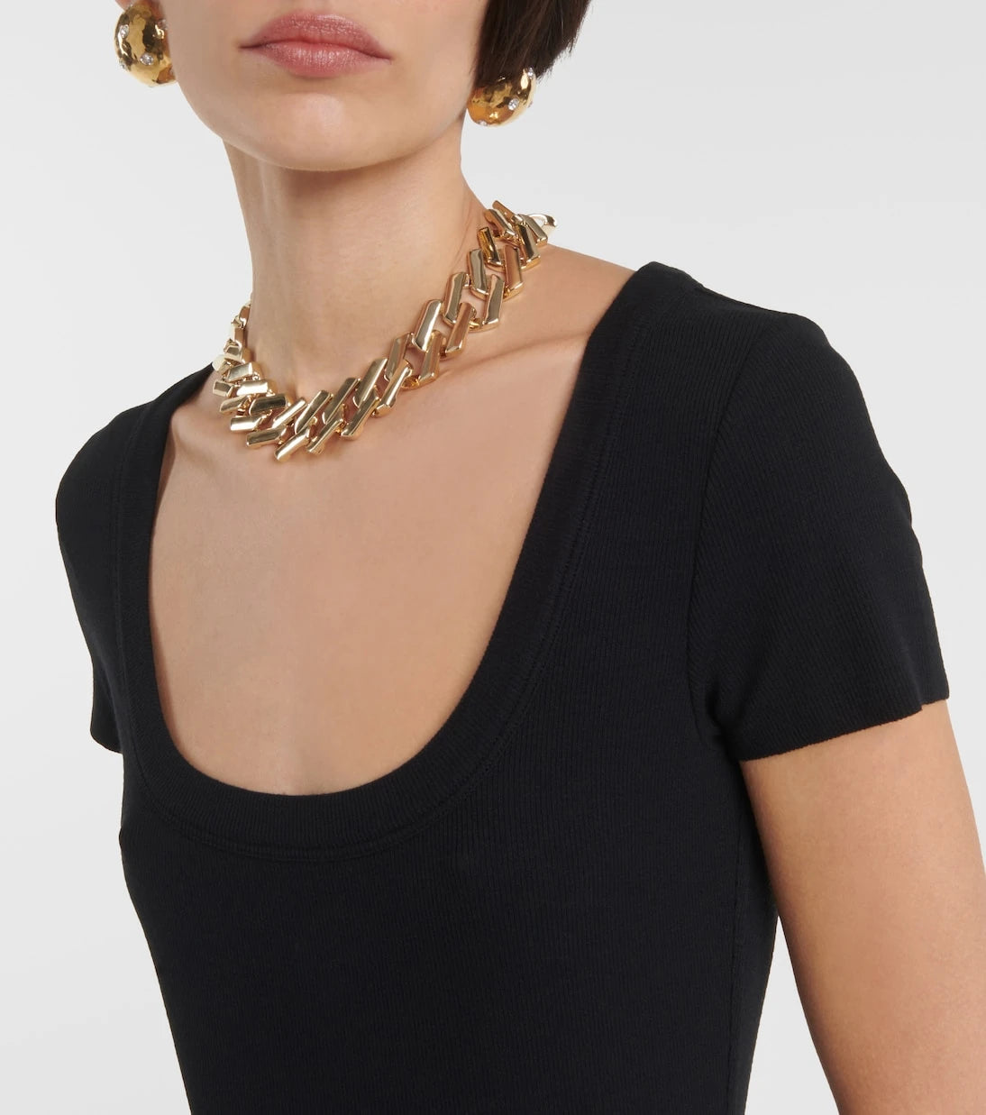 Frame - Rib Baby Tee jersey top