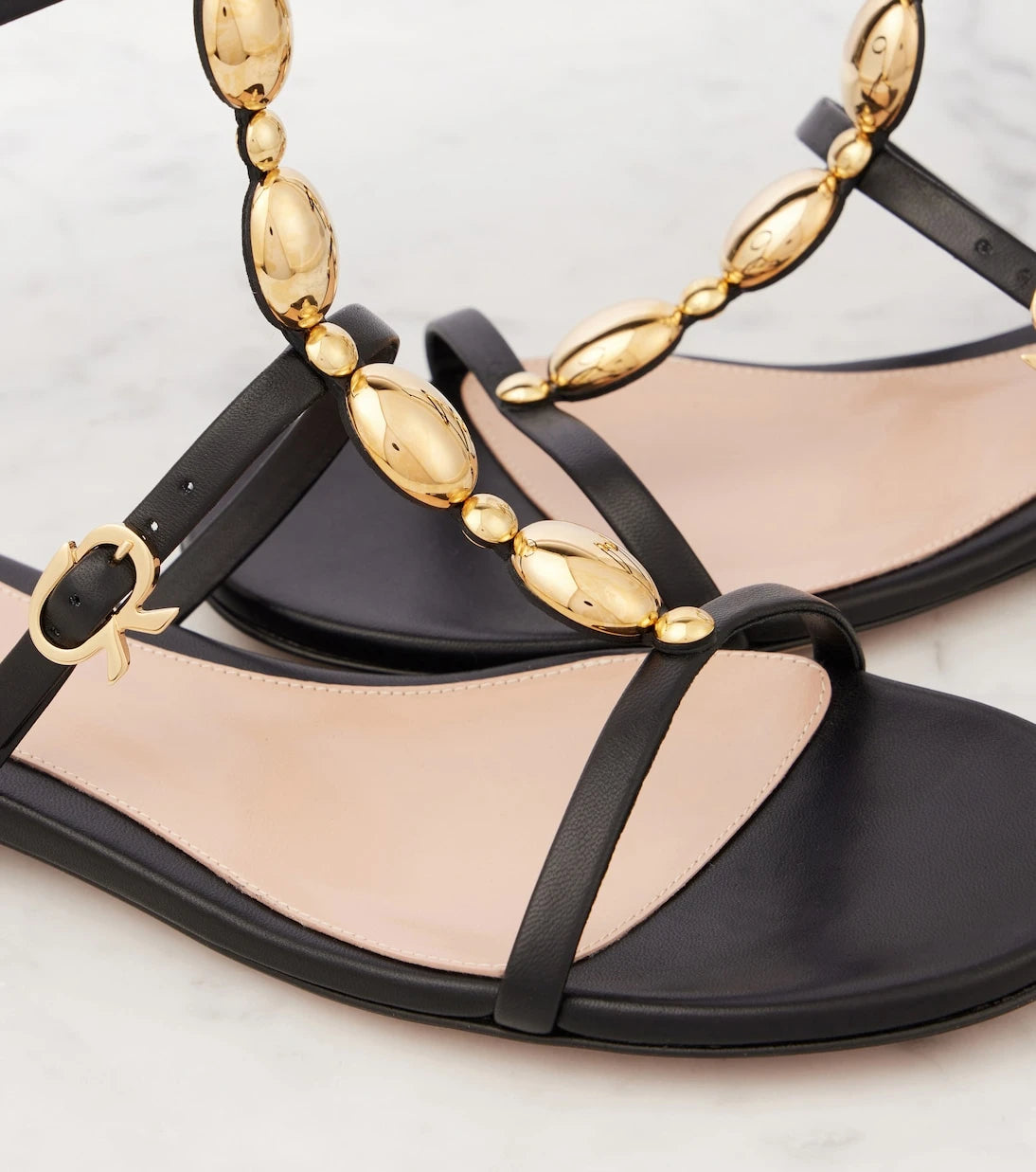 Gianvito Rossi - Embellished leather sandals